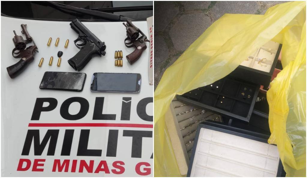 Polícia encontrou armas, celulares e as joias roubadas