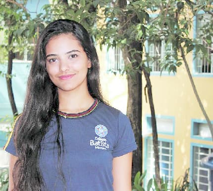 Futuro.Bárbara Vicentini, 17, que estudou no Colégio Batista Mineiro, quer fazer medicina na UFMG