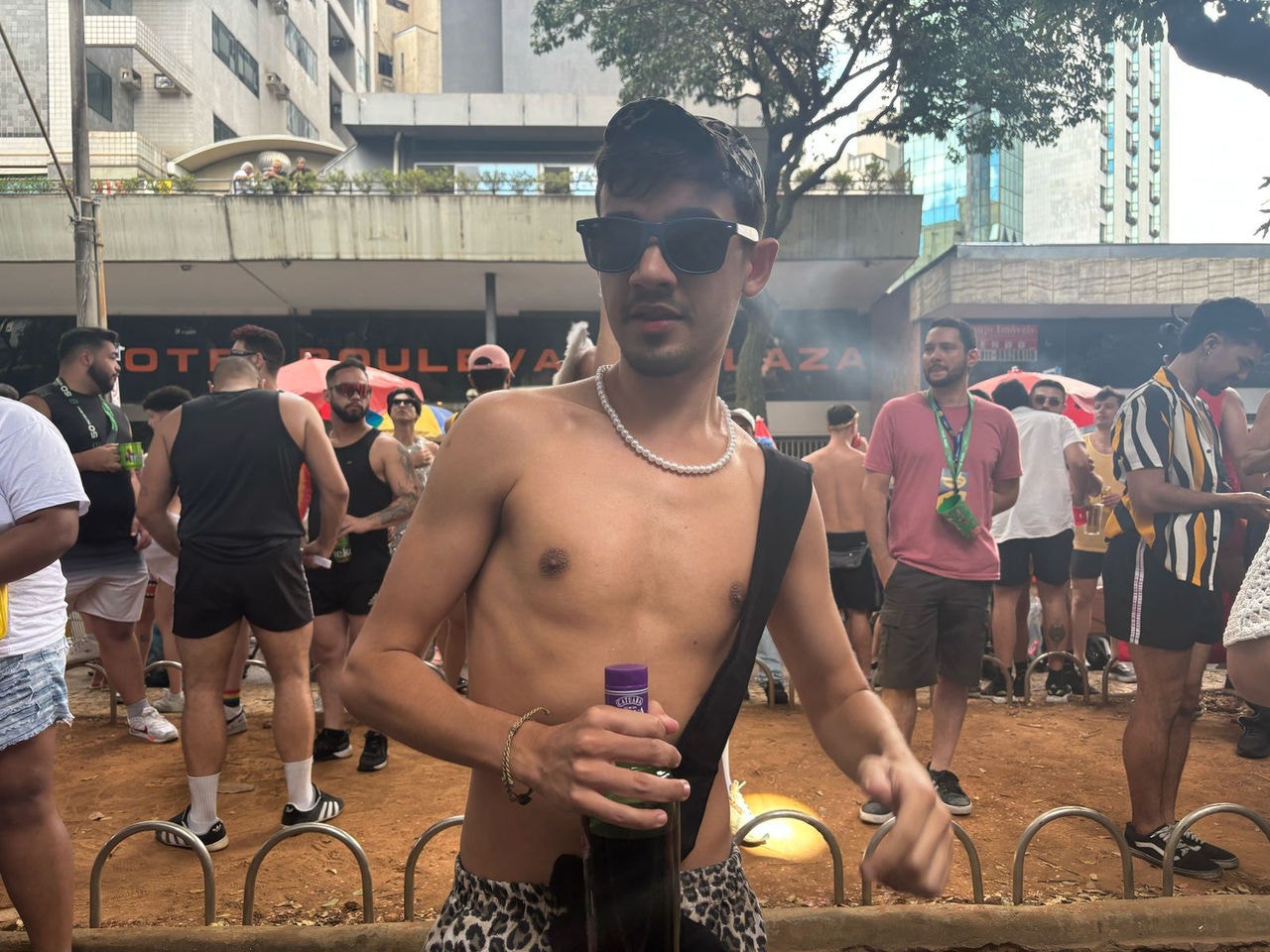 Gestor de tráfego pago, Samuel Lacerda, de 25 anos, no Carnaval de BH