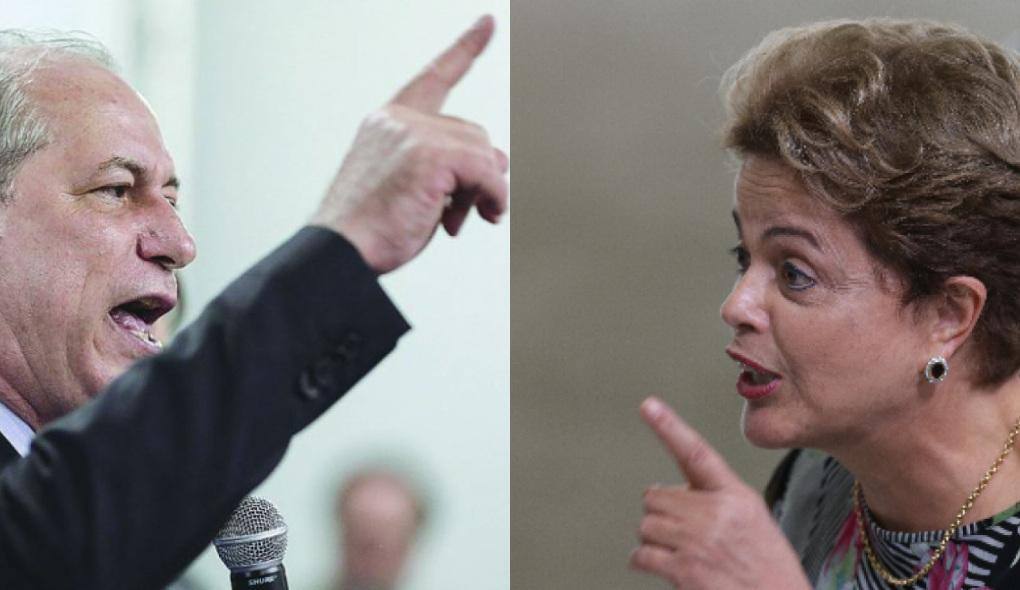 Ciro Gomes e Dilma Rousseff trocaram farpas nas rede sociais
