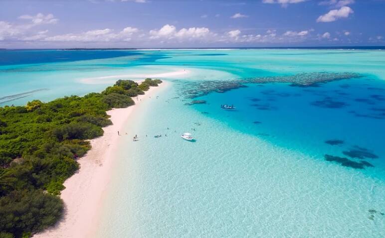 praia Maldivas paraíso