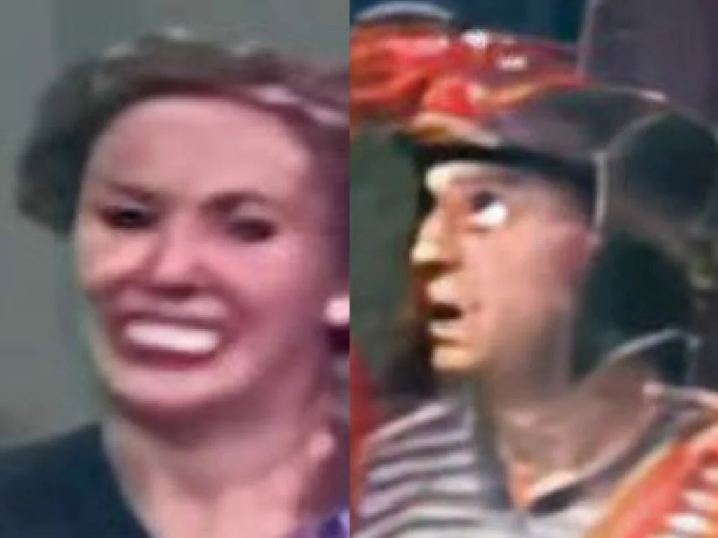 Imagens distorcidas do seriado Chaves