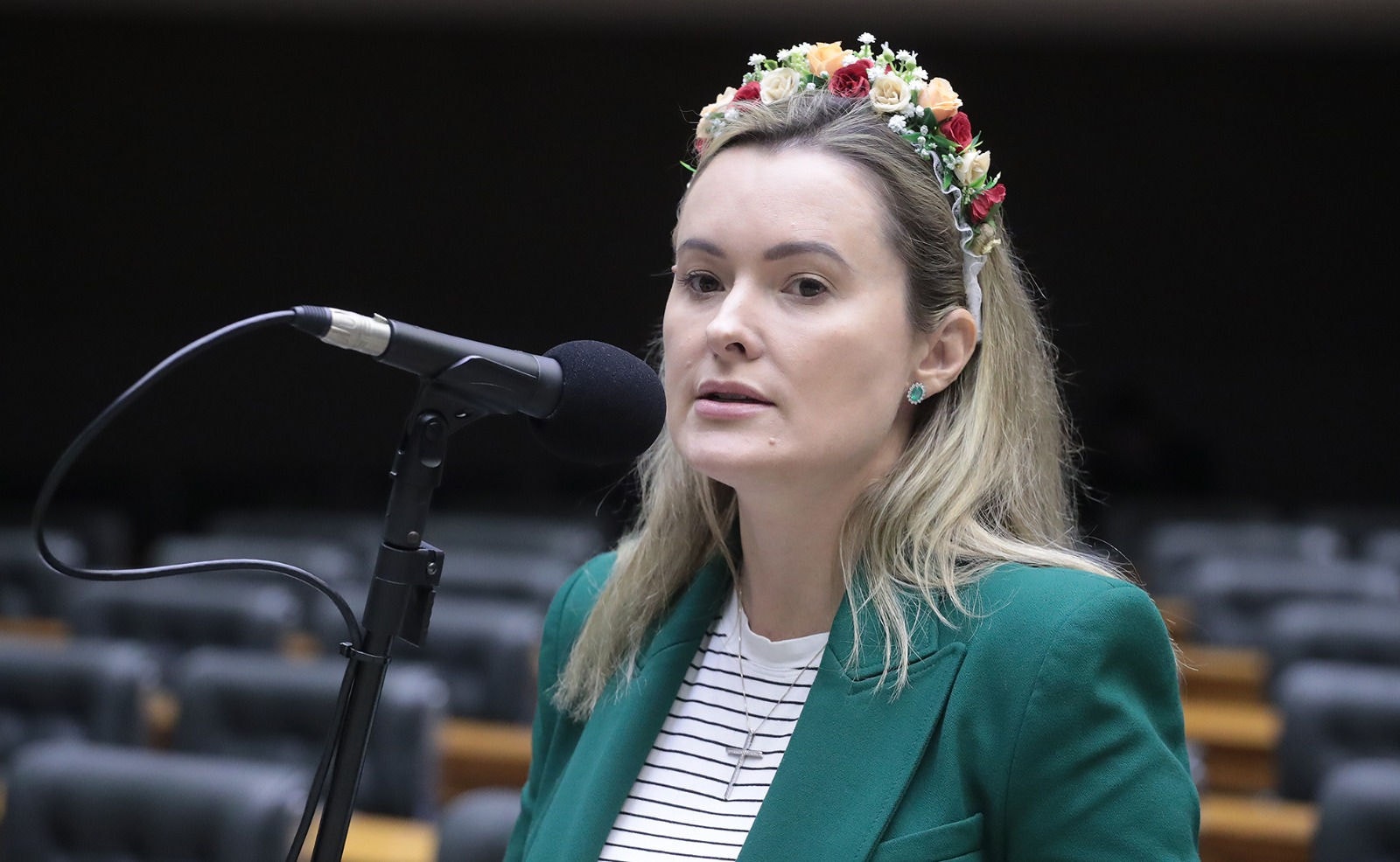 Júlia Zantta está no primeiro mandato como deputada federal e é aliada do ex-presidente Jair Bolsonaro