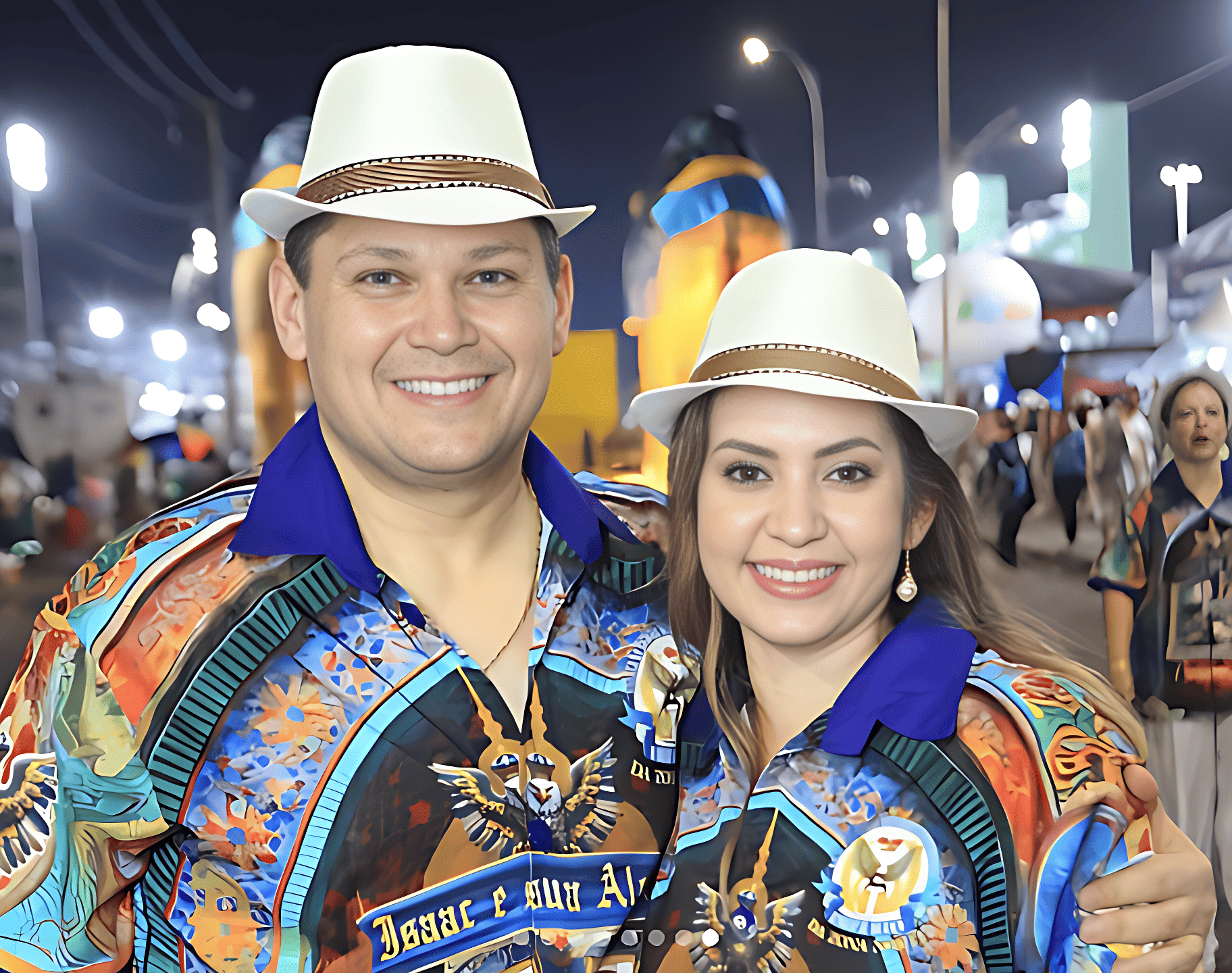 O presidente do Senado Davi Alcolumbre acompanhou o primeiro dia de desfiles das escolas de samba do Amapá 