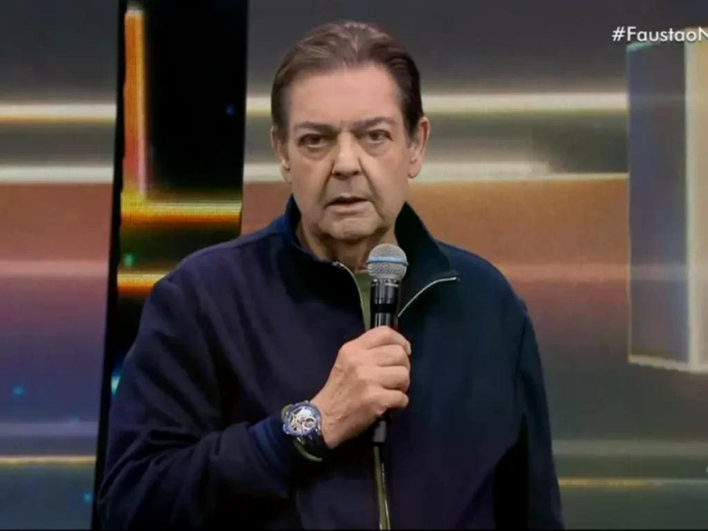 O apresentador Fausto Silva enalteceu Silvio Santos e a sua importância para a TV brasileira