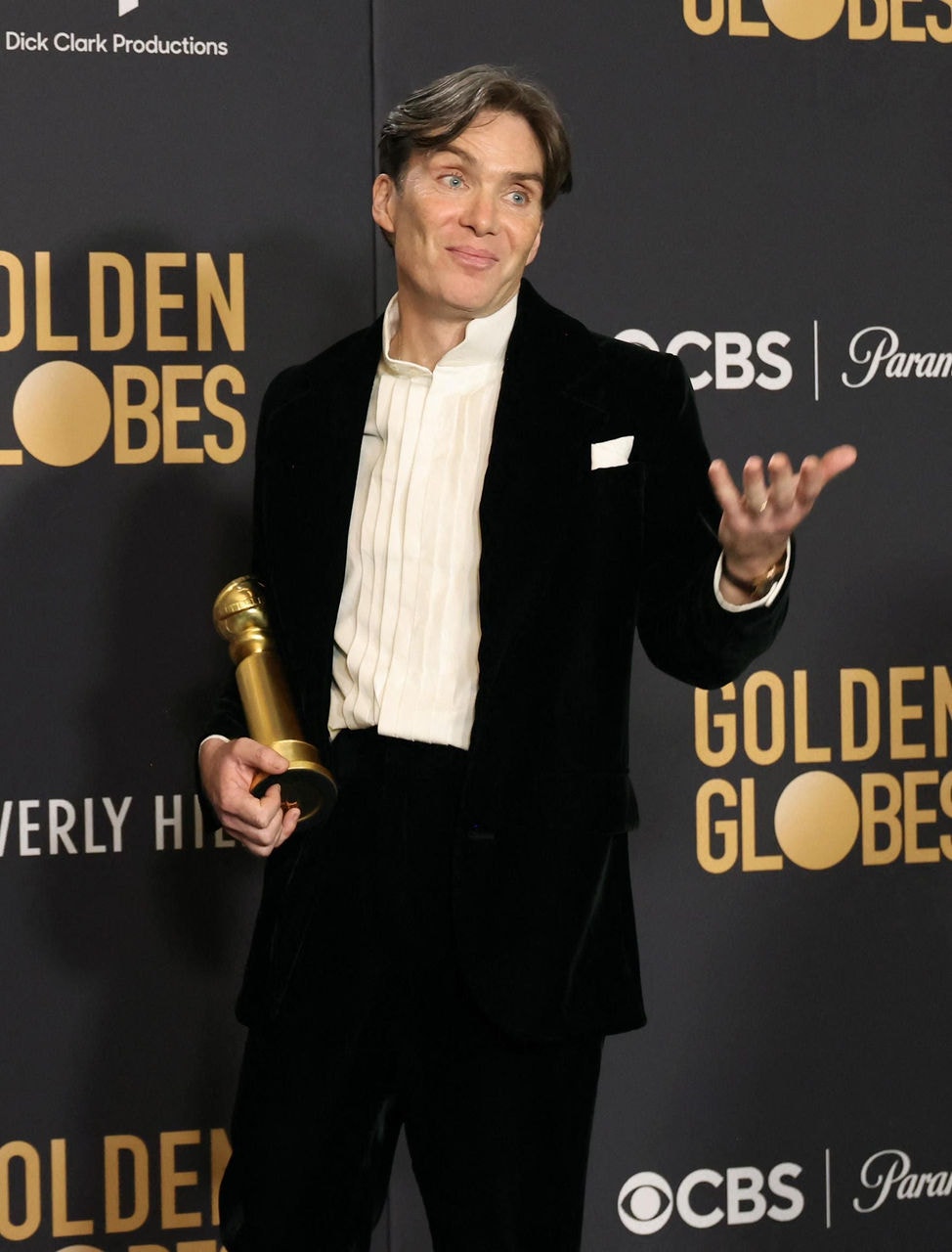 Cillian Murphy faturou o prêmio no Globo de Ouro 2024 por sua atuação em 'Oppenheimer', dirigido por Christopher Nolan