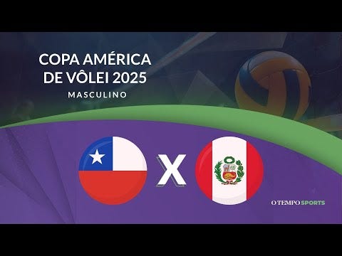 O TEMPO Sports transmite, ao vivo e com imagens, Chile x Peru, pela Copa América masculina de Vôlei