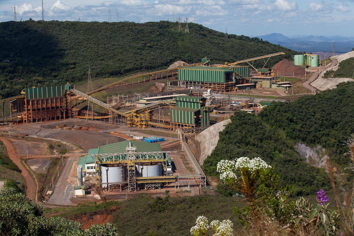 Vista mais recente do complexo de Germano, da Samarco, em Mariana