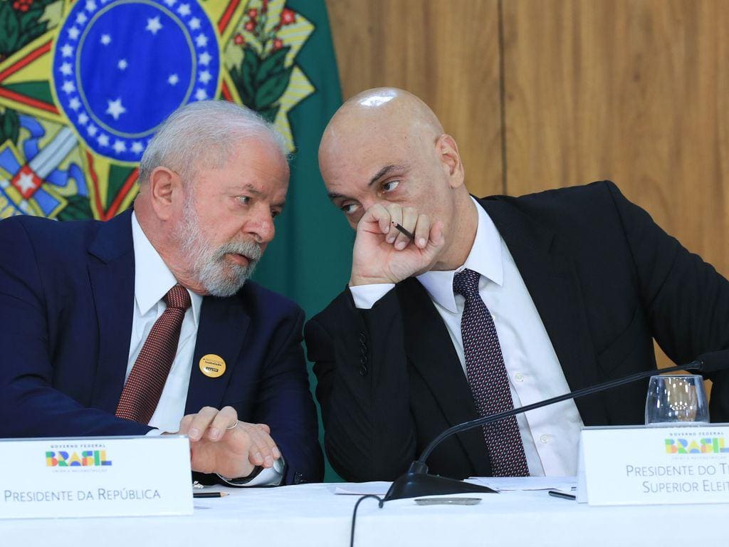 Lula e Alexandre de Moraes em reunião sobre violência nas escolas 1842023