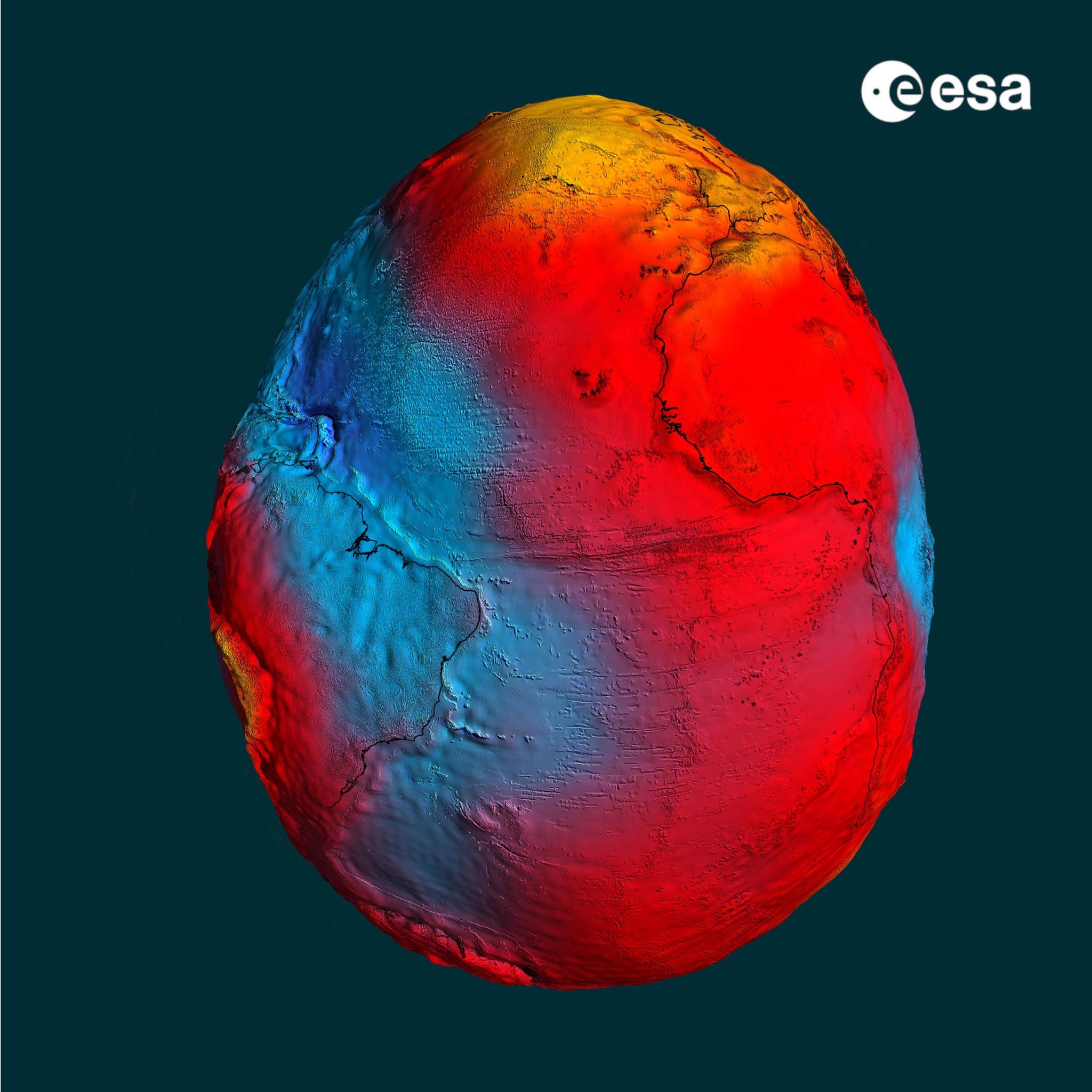 No 1º de abril, ESA transforma planeta Terra num ovo de Páscoa