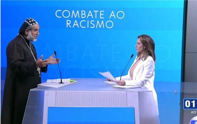 Padre Kelmon (PTB) e Soraya Thronicke (União) têm novo confronto no debate da TV Globo
