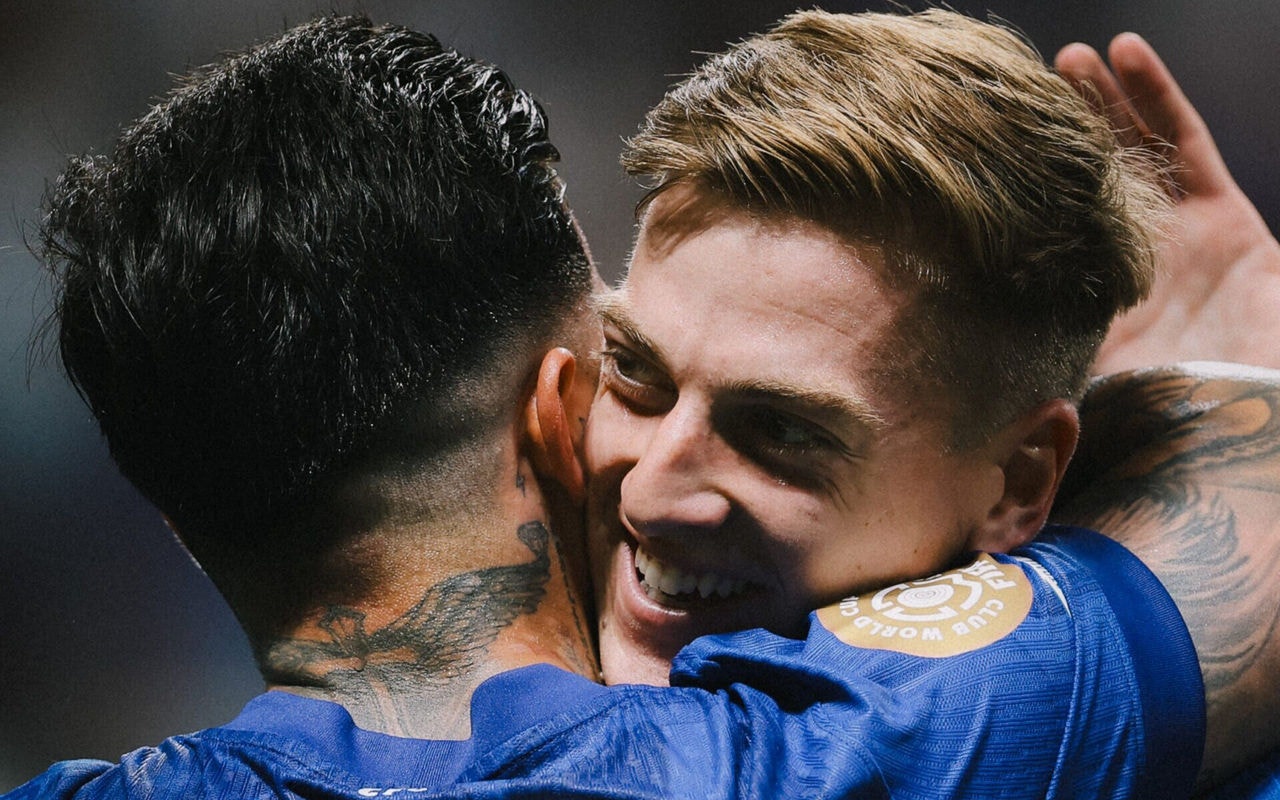 Delap cruzou para o gol de Enzo Fernández em Chelsea 2x0 Los Angeles FC. Foto: Divulgação/Chelsea