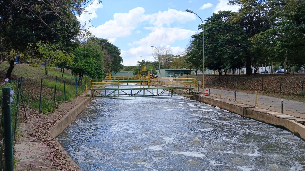 Estação de Tratamento da Copasa na Pampulha, em BH