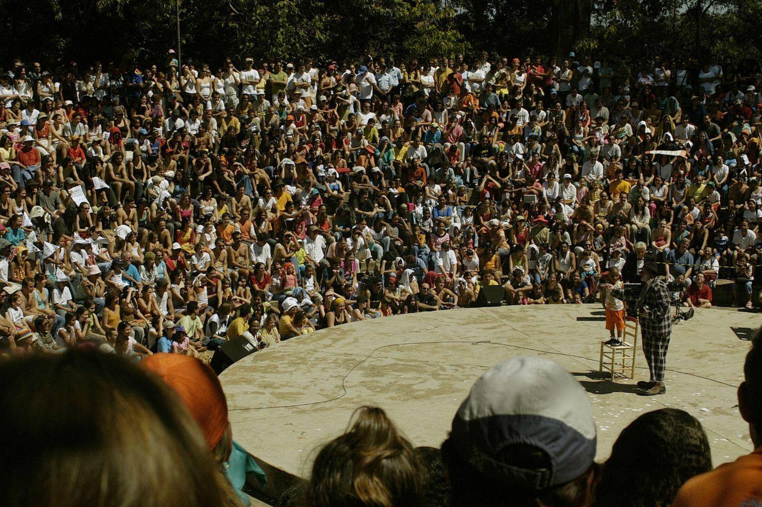 Espetáculo do palhaço espanhol Tortell Poltrona, apresentado em 2008
