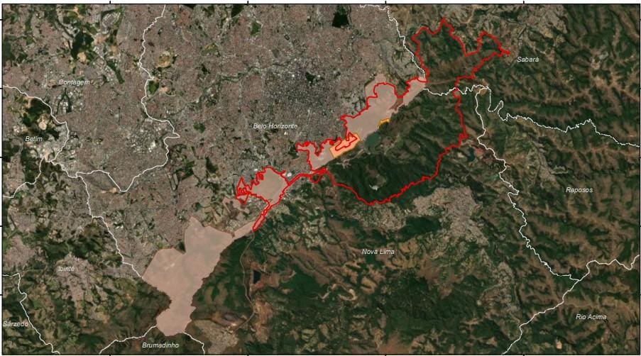 Área protegida pela medida de acautelamento engloba os municípios de Belo Horizonte, Nova Lima e Sabará