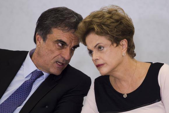 José Eduardo Cardozo e Dilma Rousseff