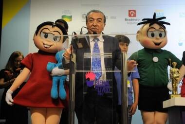 Maurício de Sousa, criador da Turma da Mônica, homenageado na 17ª Bienal Internacional do Livro do Rio de Janeiro