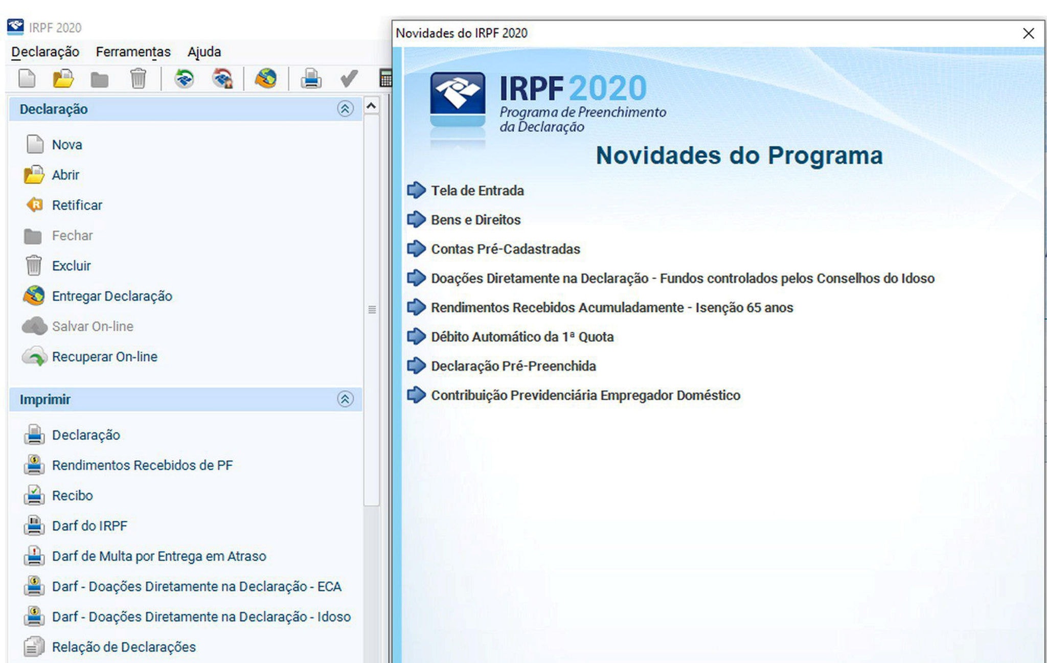 Reprodução site da Receita Federal
