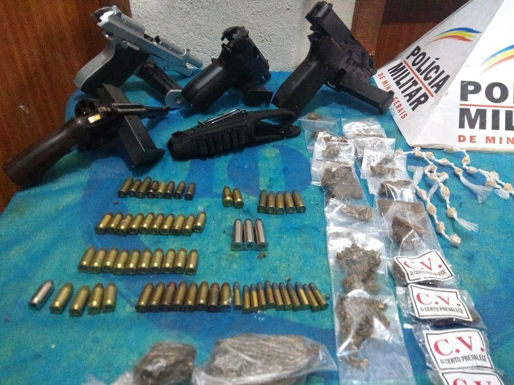 Apreensão de armas e drogas em Juiz de Fora