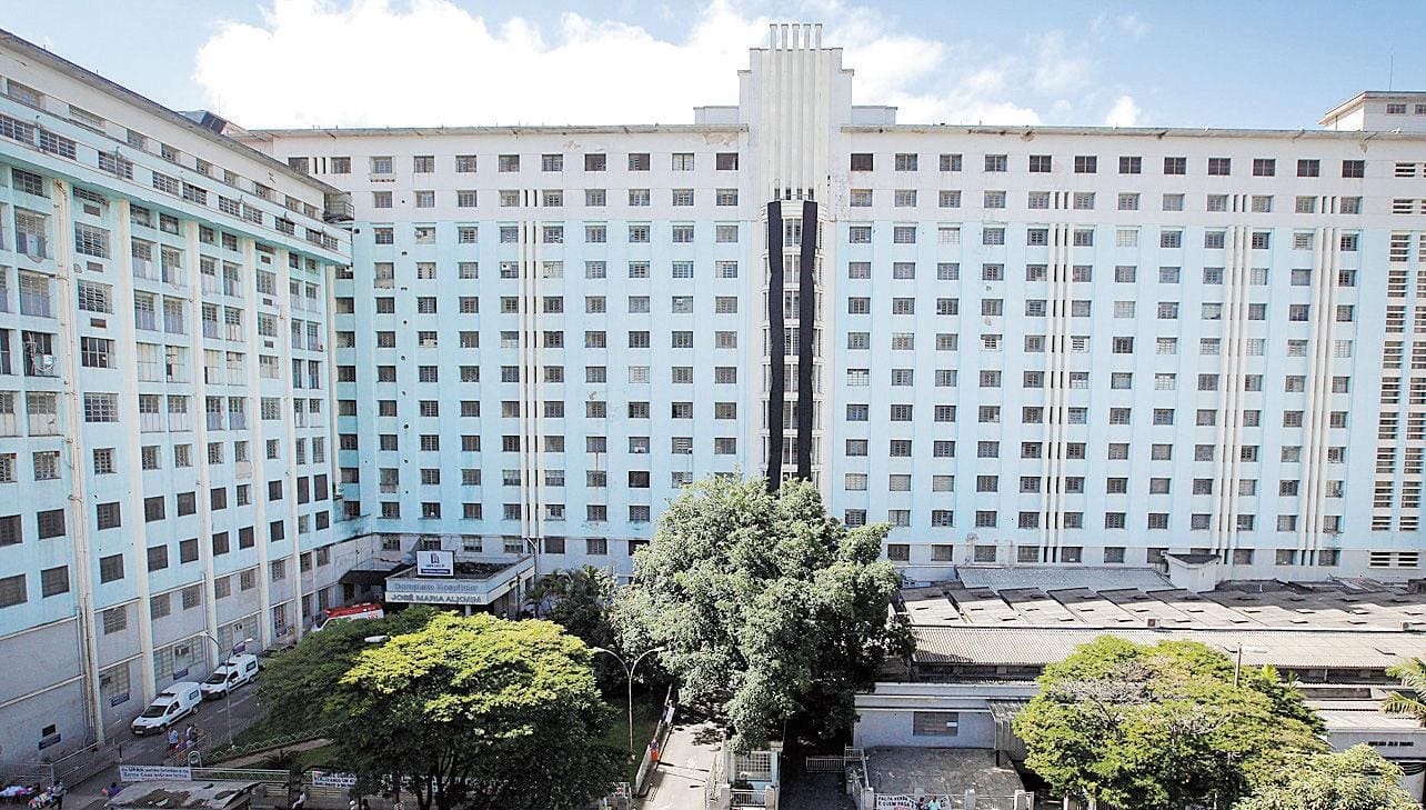 A Santa Casa de Belo Horizonte, na região hospitalar da capital mineira