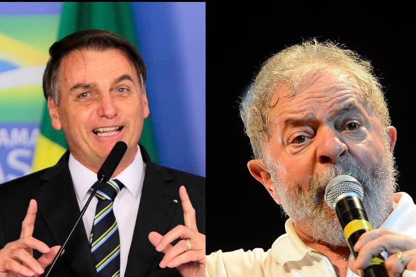 Bolsonaro e Lula devem ser adversários na disputa à Presidência da República