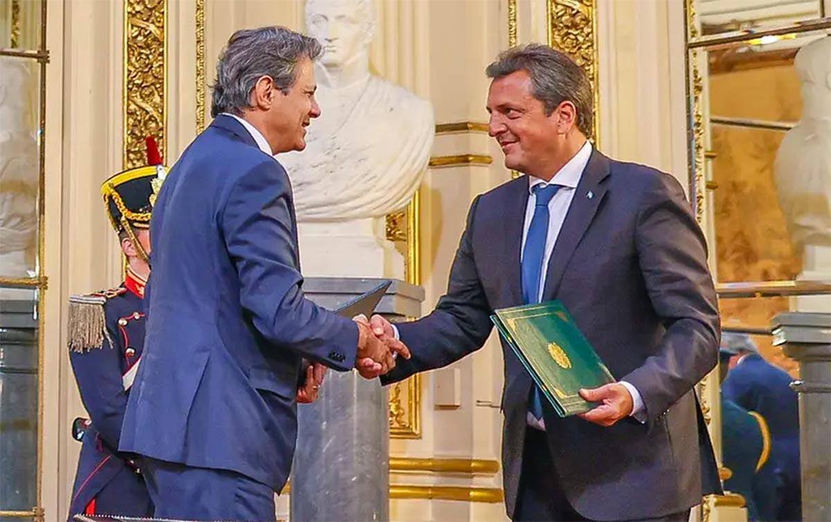 Fernando Haddad e Sergio Massa