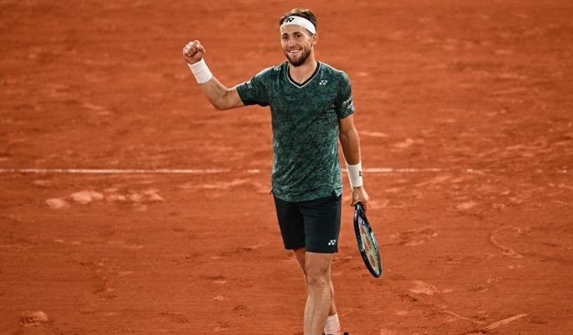 Norueguês Casper Ruud, que venceu o croata Marin Cilic