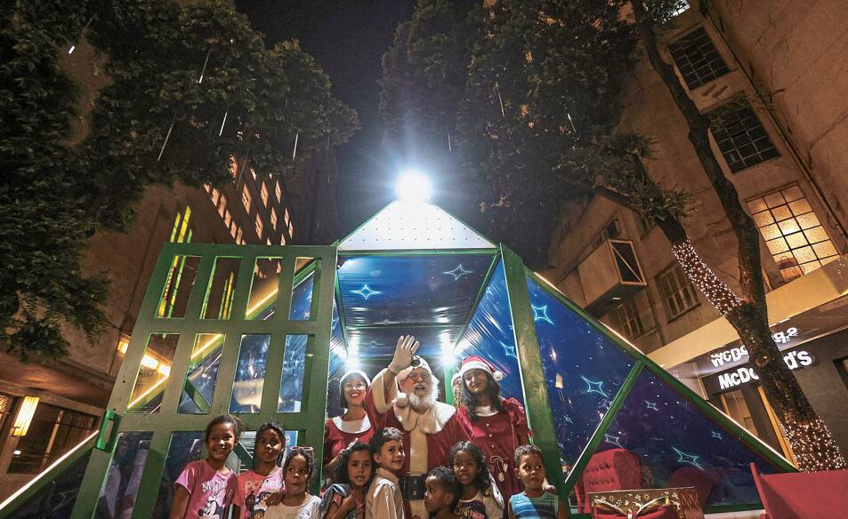 Casa do Papai Noel na Praça Sete