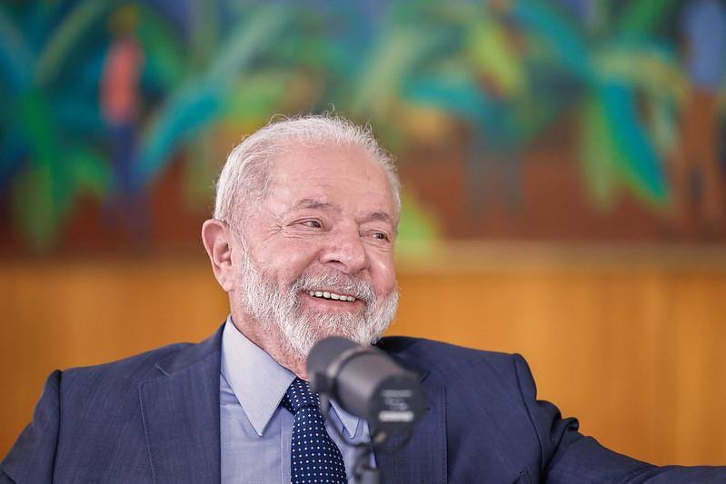 Na imagem, o presidente da República, Luiz Inácio Lula da Silva (PT), durante o 'conversa com presidente'