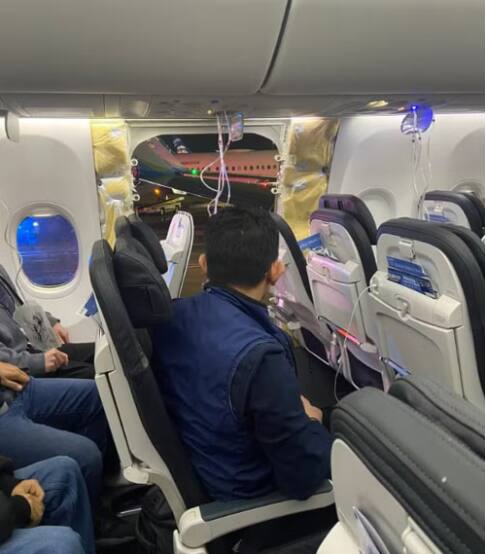 Janela de avião estourou em voo nos Estados Unidos, no dia 5 de janeiro
