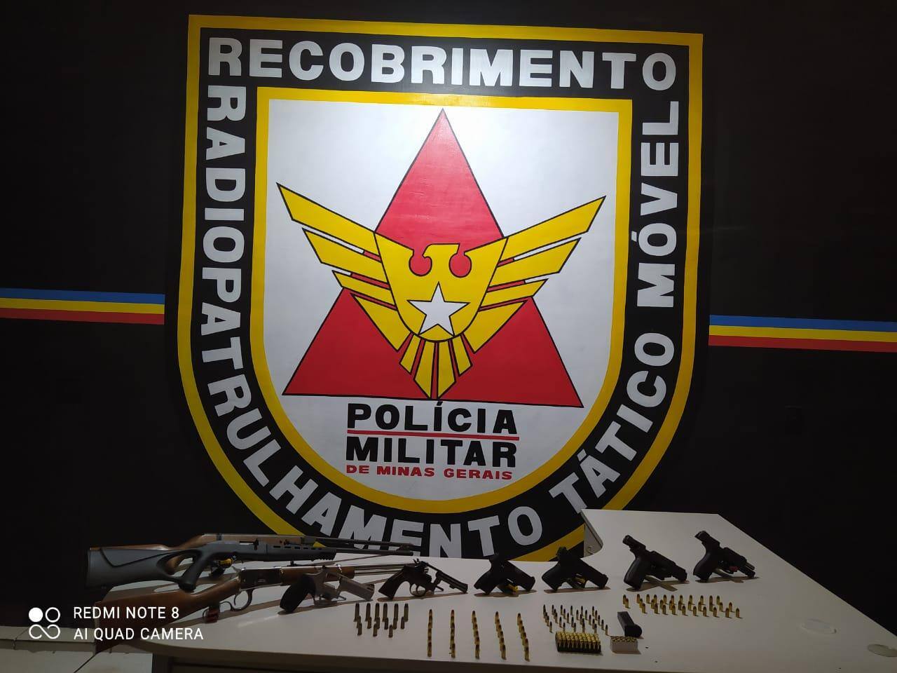 Polícia localizou nove armas durante ocorrência do bairro Veredas
