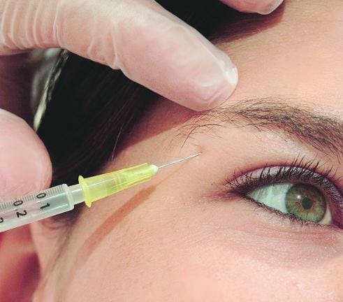 Imagem ilustrativa de aplicação de botox