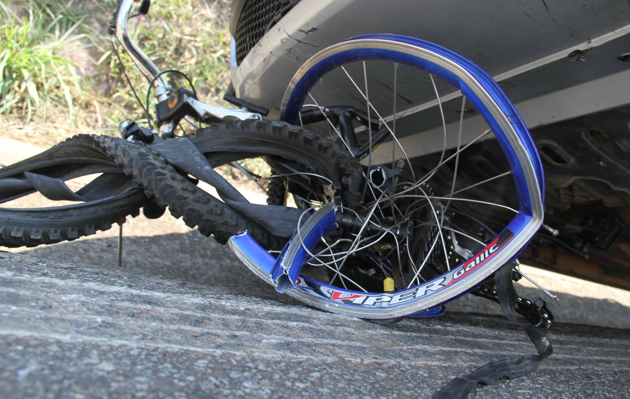 Imagem ilustrativa de acidente com bicicleta