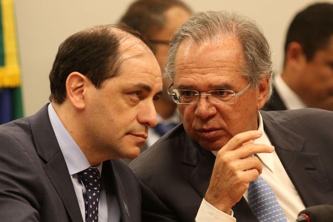 Waldery Rodrigues e Paulo Guedes