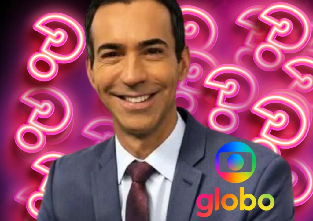 César Tralli nos bastidores da Globo  - Divulgação/TV Globo 
