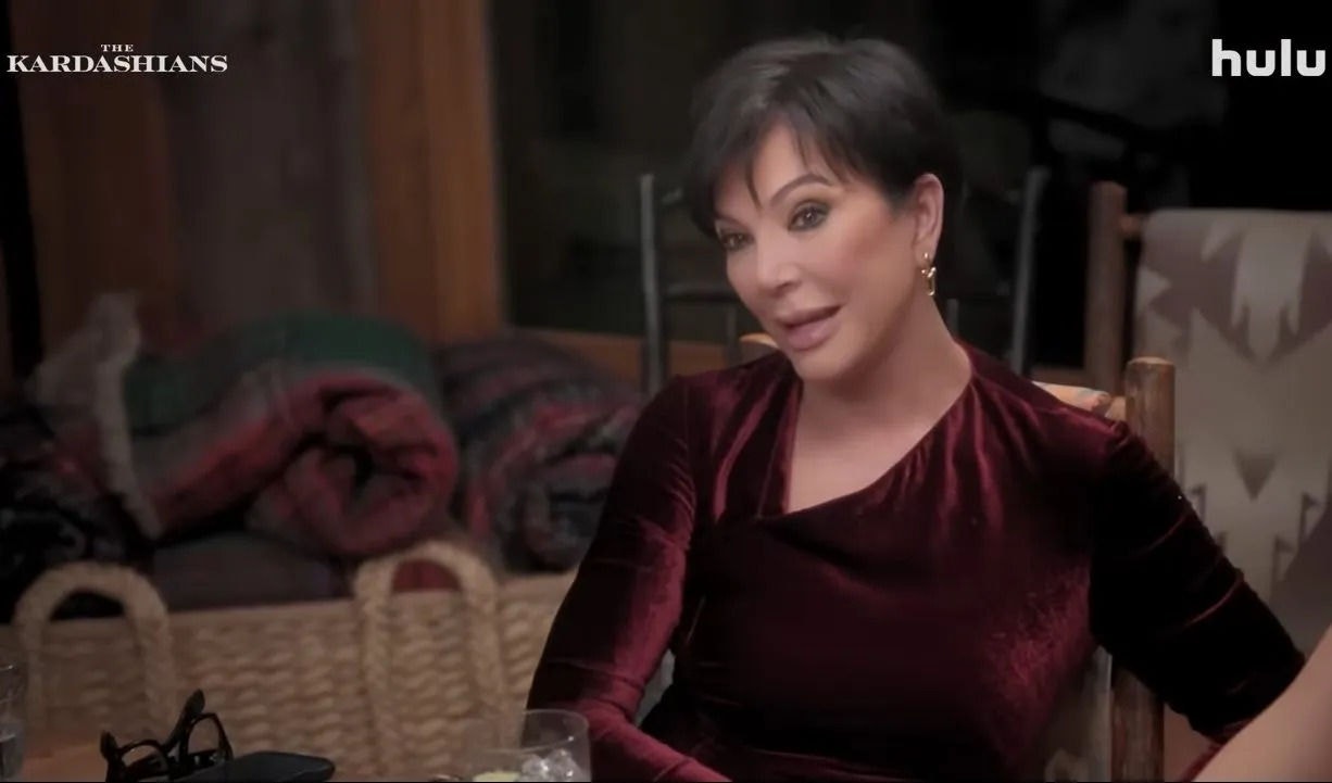 A empresária Kris Jenner no reality The Kardashians