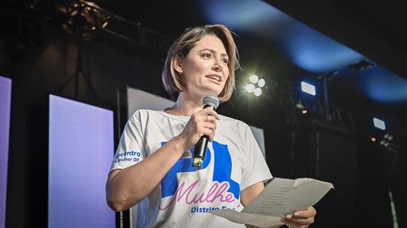 Ex-primeira-dama e presidente do PL Mulher, Michelle Bolsonaro
