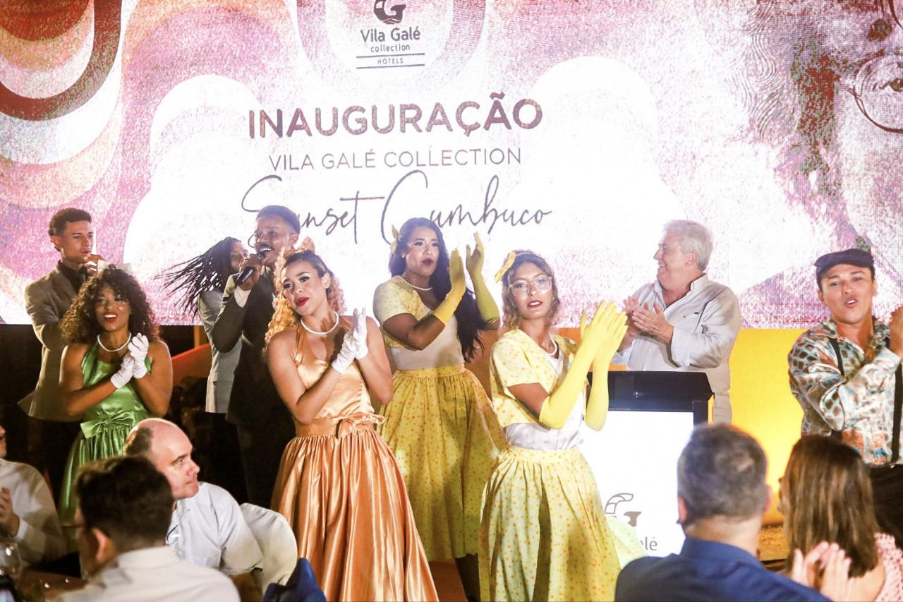 Festa de inauguração do Vila Galé Collection Sunset Cumbuco teve cerca de 250 convidados e celebrou cultura dos anos 60