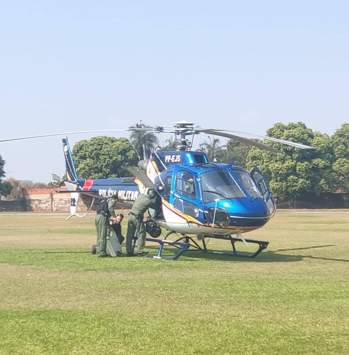 Aeronave que socorreu mãe e filha