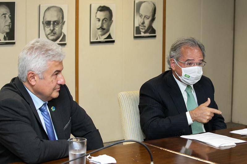 Marcos Pontes e Paulo Guedes