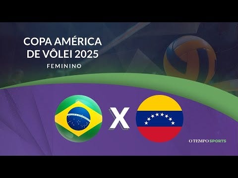 O TEMPO Sports transmite Brasil x Venezuela, pela Copa América de Vôlei Feminino