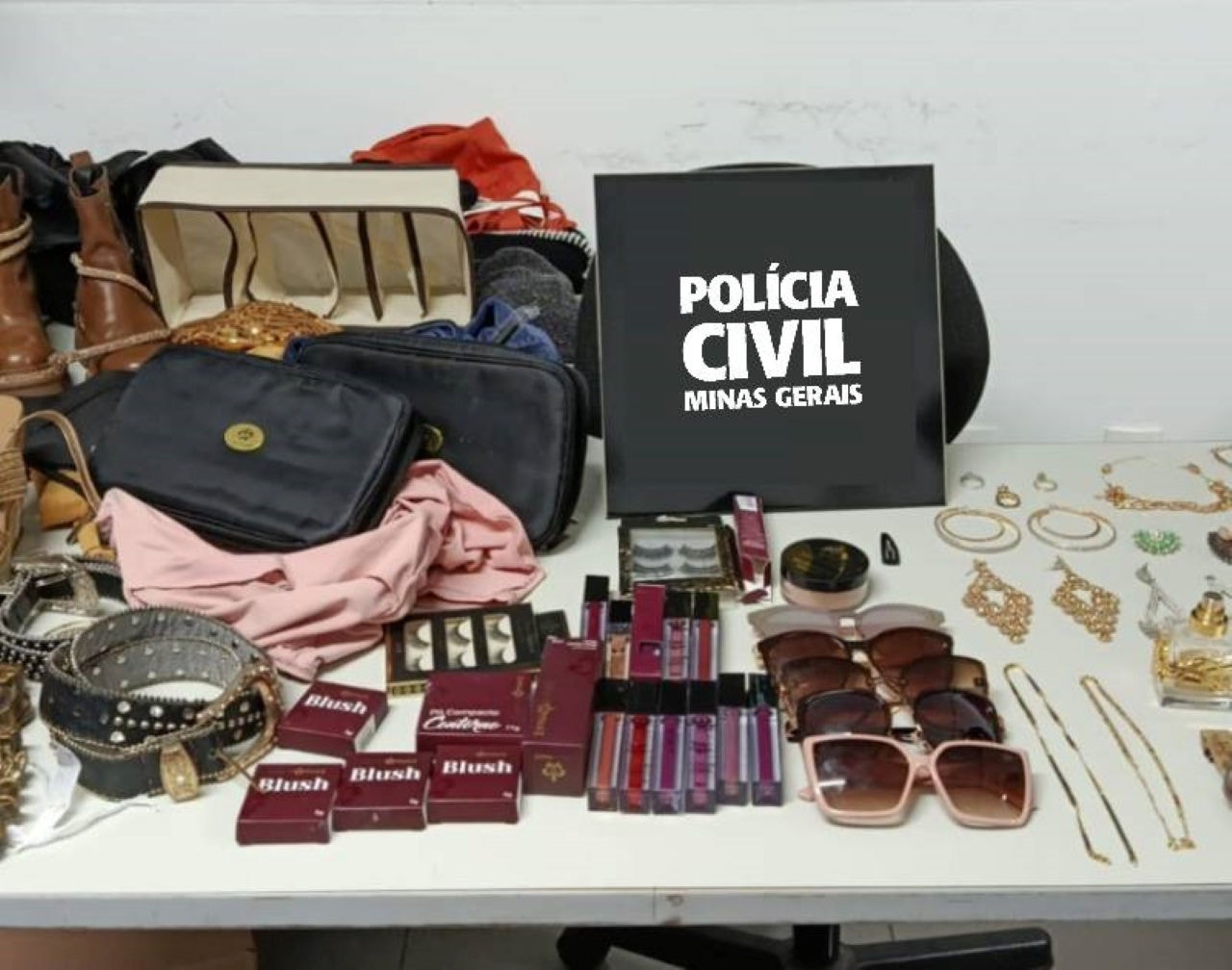 PCMG recuperou objetos pessoais furtados pela diarista em Uberlândia; valor estimado é de R$ 700 mil