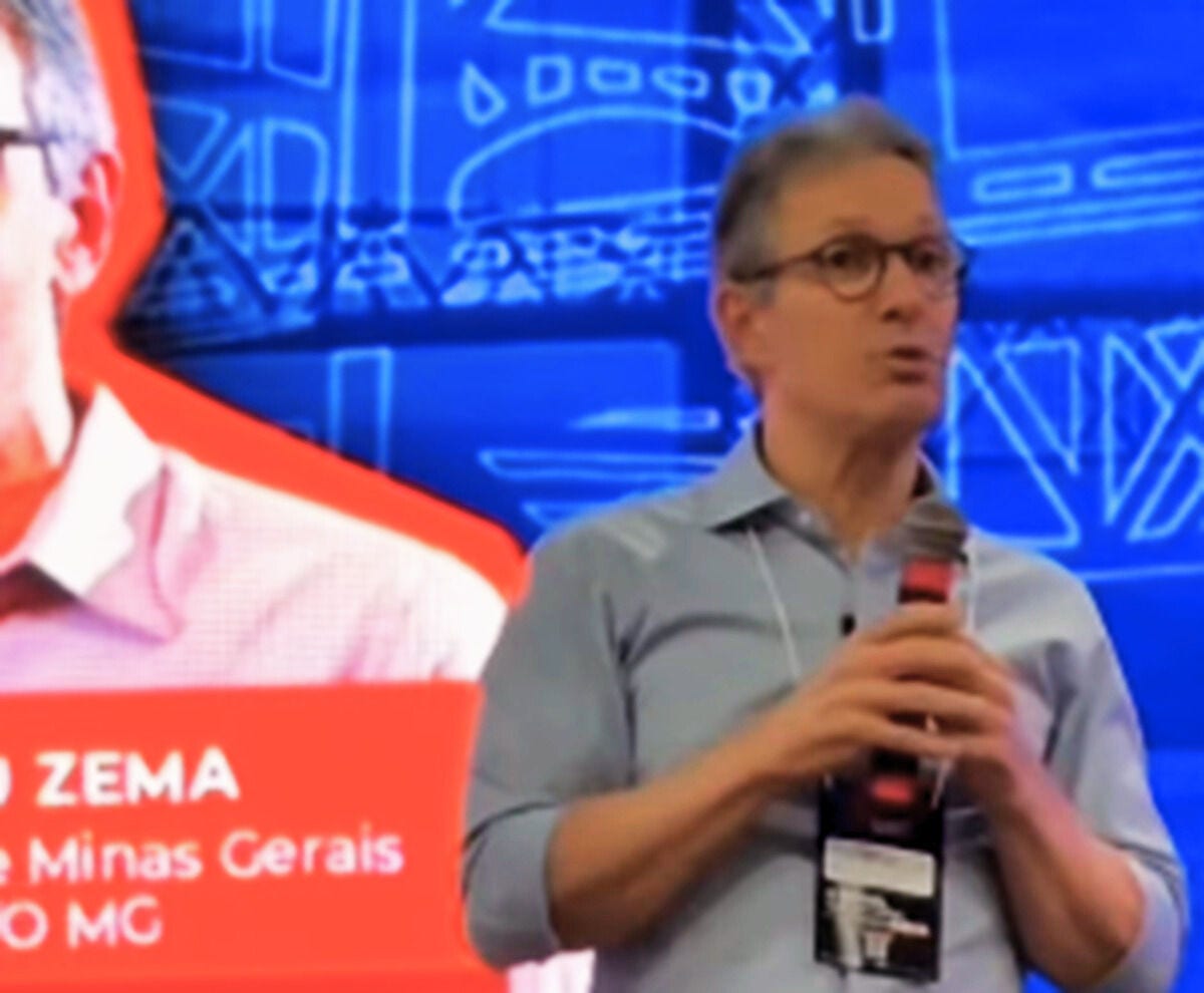 Romeu Zema (Novo) participa de evento político em Santa Catarina