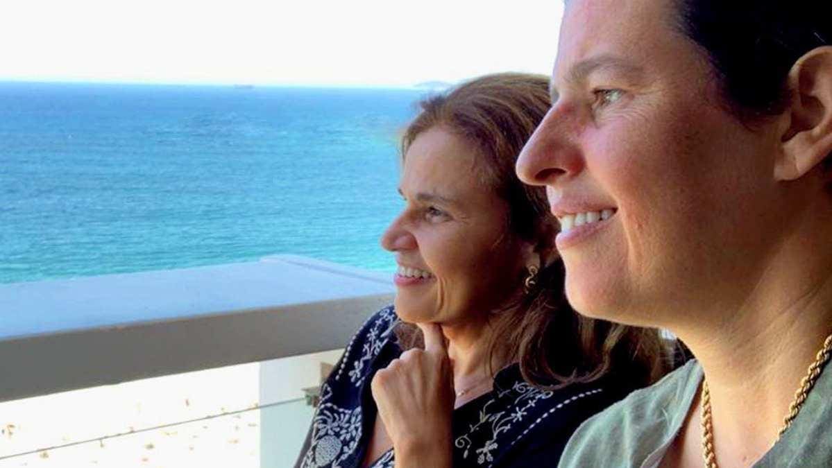 Adriane Bonato e Claudia em viagem