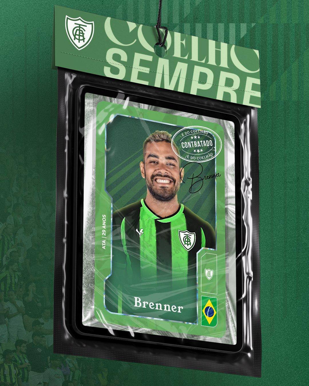 Atacante Brenner, novo reforço do América