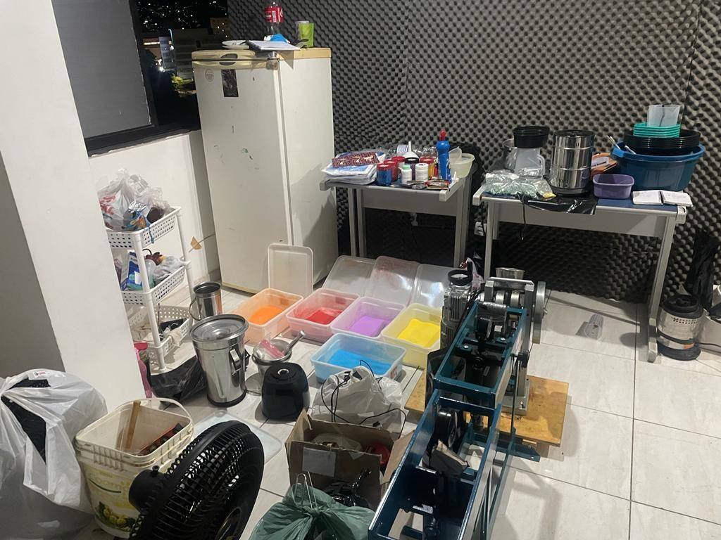 Laboratório era para fabricação de drogas sintéticas