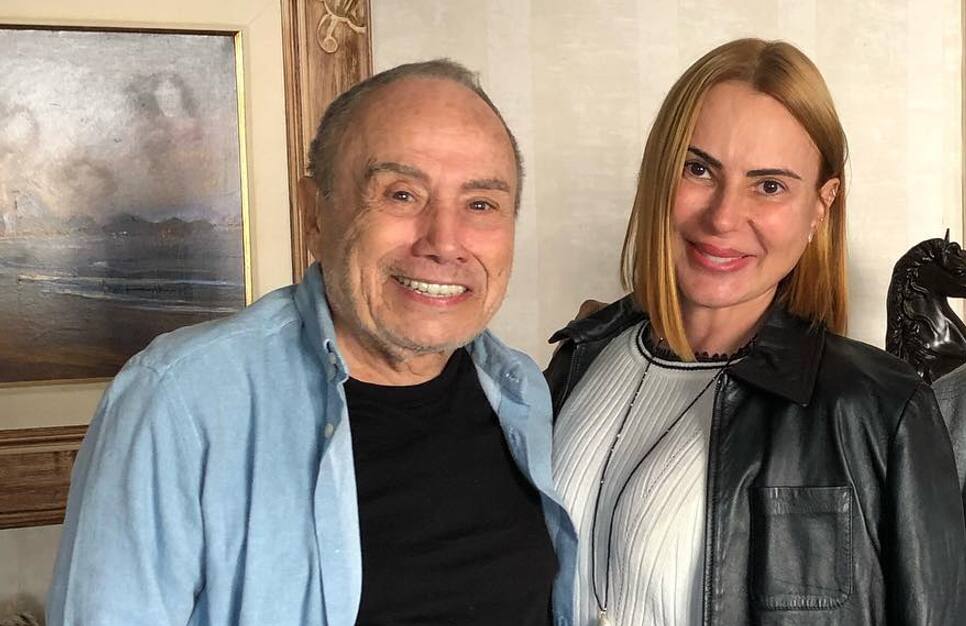 Stênio Garcia com a esposa Marilene Saad