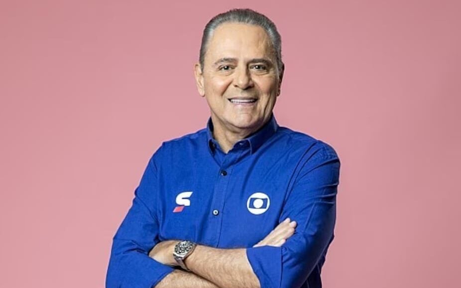 Luis Roberto narrou a vitória do Flamengo sobre o Chelsea no Mundial de Clubes (Foto: Reprodução)