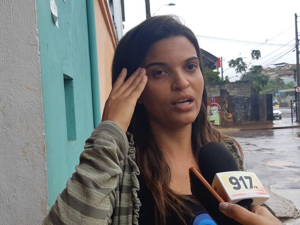 Grazielle Souza Rodrigues mora na avenida Tereza Cristina e está apreensiva com a chuva
