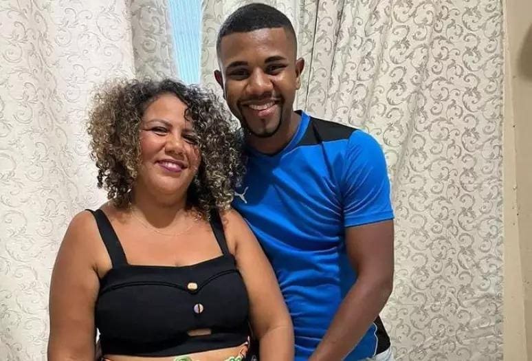 Davi, do BBB 24, e a mulher, Mani, em publicação nas redes sociais